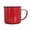 Red, variant on ievspot Enamel Coffee Mug Vintage Enamel Mug with Handle Retro Drinking Cup Durable Portable Tableware for Home Kitchen Heat Resistant Ideal for Coffee Lovers
