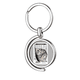 thumbnail image 1 of Animales rasgando gatos Rotating keychain Metal Keyring Holder, 1 of 2