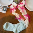 thumbnail image 7 of Aojekbee Women’s Knee High Socks Vintage Over The Calf Long Socks Kawaii Lolita Socks with Tulle Bows, 7 of 7