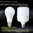 thumbnail image 1 of Lámpara de inducción de radar con control de luz y sonido LED, lámpara de inducción de pasillo, lámpara de control de voz inteligente brillante de corriente constante al por mayor, 1 of 3