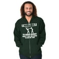 thumbnail image 3 of Warning To Avoid Injury Funny Cartoon Zip Hoodie Sweatshirt Men Brisco Brands S, 3 of 6
