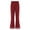 Burgundy, variant on Women's Wide Leg Pants Casual Palazzo Flared Pants Elastic Waist Chiffon Loose Trousers Lavender M