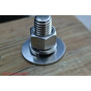 5/16 Stainless Flat Washer, 3/4 Outside Diameter (100 Pack) - Choose Size, by Bolt Dropper, 18-8 (304) Stainless Steel