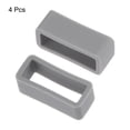 thumbnail image 3 of Unique Bargains Watch Band Strap Loops Silicone for 19mm Width Watch Band, Deep Gray 4 Pack, 3 of 5