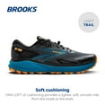 thumbnail image 2 of Brooks Men’s Divide 5 Trail Running Shoe - Ebony/Blue Sapphire/Orange - 8 Medium, 2 of 5