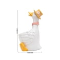 thumbnail image 2 of Parent and Baby Goose Resin Flower Pot Figurine, Creative Animal Planter Ornament, Sweet Decor Vessel for Desktop s, Balcony Green Plants and Courtyard Garden Landscape Decoration, 2 of 7