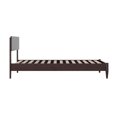 thumbnail image 4 of HomeStock Gothic GlamourTwin Solid Wood Modern Low Profile Platform Bed in Espresso, 4 of 10