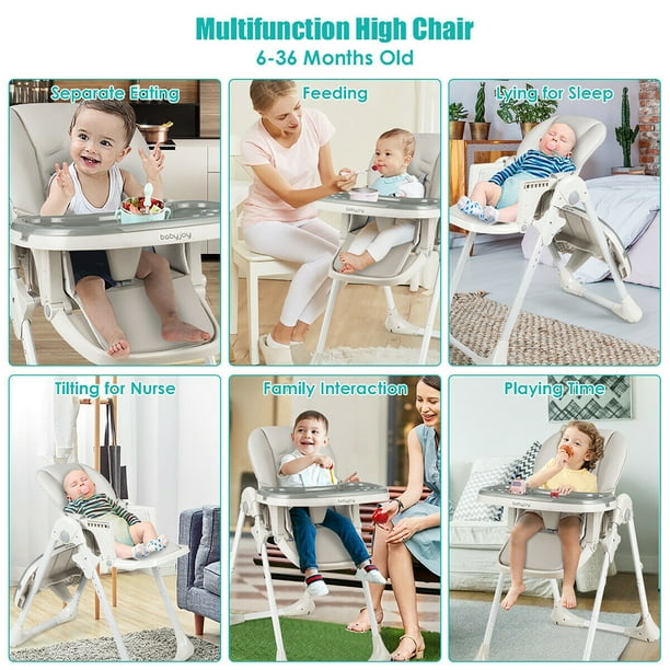 Tilting store high chair