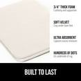 thumbnail image 3 of GORILLA GRIP Memory Foam Bath Rug, Machine Washable, Bath Rugs for Bathroom Floor, 24x17 Mat, Cream, 3 of 9