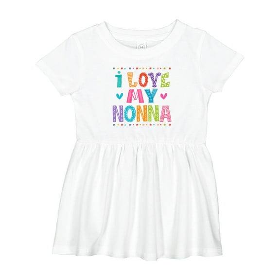 Inktastic I Love My Nonna Baby Clothes Girls Baby Dress