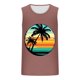 thumbnail image 3 of Mens Camisetas de Verano Casual sin Mangas de Impresión Suéter Cuello Redondo Deportes Superior, Poliéster, 3 of 4