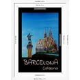 thumbnail image 5 of Art.com Retro Vintage Poster of Barcelona with Columbus Art Print by Markus Bleichner, White Frame Wall Art, 32" x 44", 5 of 5