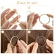 thumbnail image 2 of BRIGHTFUFU 2 PCS Creative Metal Aley Clips Hair Hairlips Clips de cola de caballo de forma redonda simples tocado para mujeres Lady Girls, 2 of 7