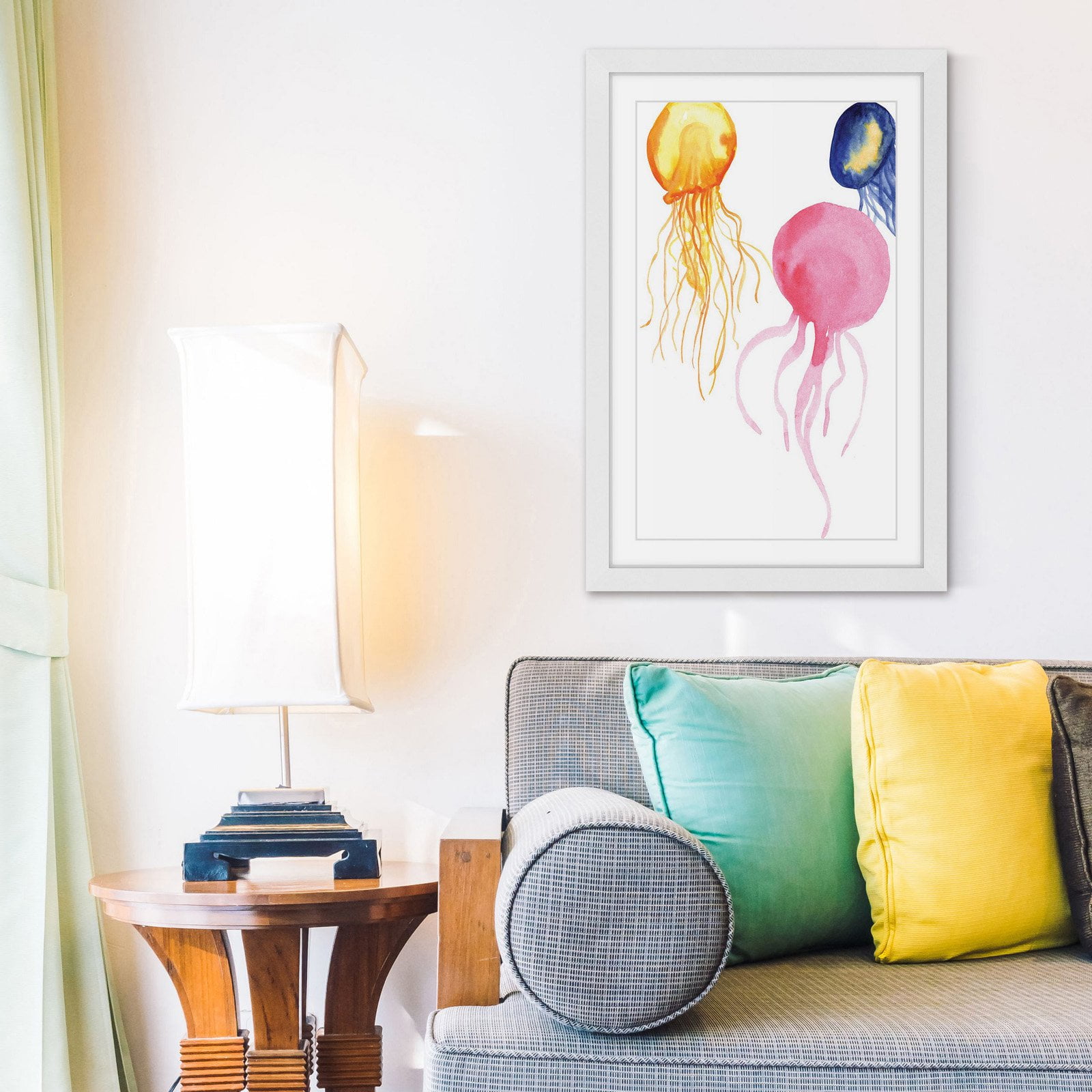 "Jellyfish" Framed Painting Print