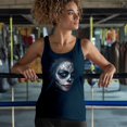 thumbnail image 4 of Sugar Skull Portrait Women's Tank Top Gothic Beauty Red Lips Day of the Dead Dia de Los Muertos Mexican Calavera, 4 of 7