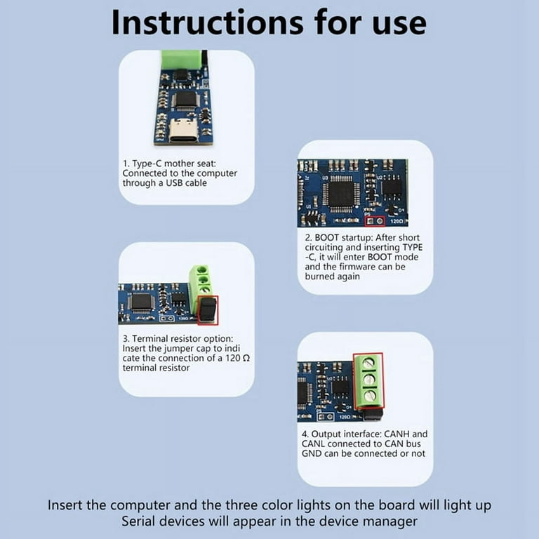 USB to CAN Module Support CAN Portable CAN Bus Analyzer V2.0