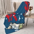 thumbnail image 3 of Sikiie Astronaut Runs Forward Cozy Flannel Fleece Throw Blanket: Lightweight & Thick for All Seasons - Perfect for Women, Men, & Kids"50"x40", 3 of 6