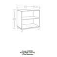 thumbnail image 4 of Home Square 2-Piece Set with Wood L-Shape Desk & 2 Shelf Bookcase, 4 of 21