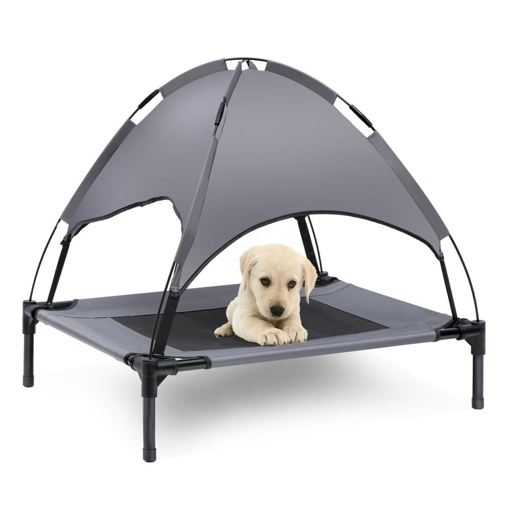 Elevated Dog Bed With Canopy, Outdoor Dog Bed, Pet Canopy With Cot