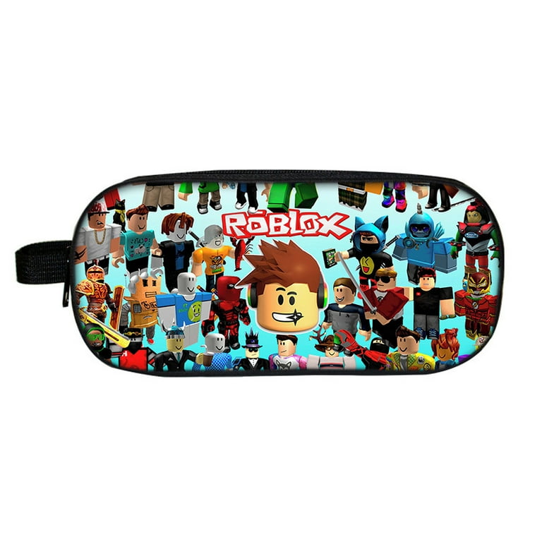 New Game Roblox Double Layer Flip Pen Bag Polyester for Primary