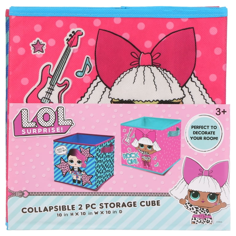LOL Surprise Soft Collapsible Storage Cubes Set of 2 Walmart