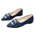 thumbnail image 6 of Jamicy Flats for Women Pointy Toe Loafer Flat Comfortable Work Shoes Cute Penny Loafer Slip On Ballet Flat Trendy Comfortable Flat Shoes, 6 of 9