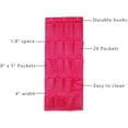 thumbnail image 3 of Organizador de zapatos colgante sobre la puerta Estante de zapatos de 20 bolsillos Estante de la puerta Soporte de suspensión Bolsa de almacenamiento Scienceny JJ14617-04B, 3 of 7