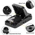 thumbnail image 3 of 2 Pcs Mouse Trap, Powerful Humane Mouse Traps Indoor Outdoor, Reusable Auto Mouse Trap For Quick Kill Mice And Mouse(black), 3 of 5