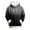 Black, variant on Women's Casual Fashion Gradient Print Long Sleeve Hooded Sweatshirt Top Comfort Pullover for Women Loose Fit Streetwear with Hood,Saffron,XL
