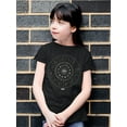 thumbnail image 2 of Zodiac Wheel Emoji - Astrology Horoscope Constellation Youth's T-shirt, 2 of 4