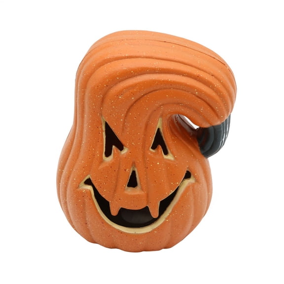 Pumpkin Lamp Post Light Cover Lantern Halloween Decoration, Pumpkin Statue Table Decor, Decorative Bucket Party Arrangement for Home Office, Haunt House Indoor Outdoor Festive Display