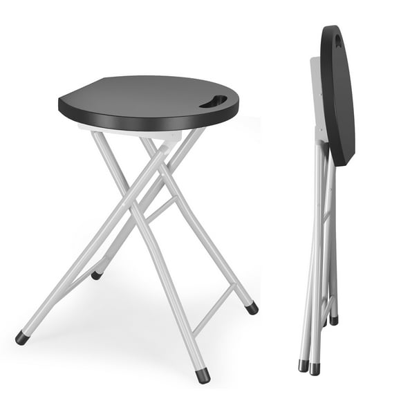 Costway Portable Folding Stools Lightweight Fishing Stool w/330lbs Limited Sturdy Frame