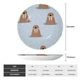 thumbnail image 2 of Bingfone Playful Walrus Wonders Print Bone China Dinner Decorative Plates,Handmade Ceramic Dinner Plate with Stand for Home Club-10in, 2 of 6