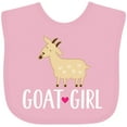 thumbnail image 3 of Inktastic Goat Girl Farm Animal Girls Baby Bib, 3 of 4