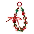thumbnail image 4 of Llavero navideño con cuentas para mujer, cordón decorativo para teléfono móvil. Estrella roja, 4 of 9