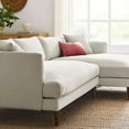 thumbnail image 2 of Modway Zoya Right-Facing Down Filled Overstuffed Sectional Sofa in Heathered Weave Ivory, 2 of 6