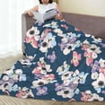 thumbnail image 6 of Sikiie Flowers Ultra-Soft Micro flannel Blanket Luxury All Seasons Warm Blanket for Bedding Sofa and Travel (4 sizes)-80"x60", 6 of 7