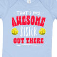 thumbnail image 4 of Inktastic That's My Awesome Sister out There with Softballs Boys or Girls Baby Bodysuit, 4 of 5