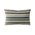 thumbnail image 5 of Plutus Brands Blue Lanes Stripe Luxury Throw Pillow-Size:22" x 22", 5 of 9