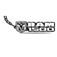 thumbnail image 2 of iPick Image for RAM 1500 Black Real Carbon Fiber Logo Shape Cut Key Chain, Official Licensed, 2 of 5