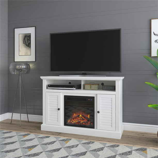 Ameriwood Home Noah Bay Fireplace TV Stand for TVs up to ...
