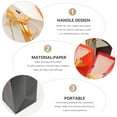 thumbnail image 3 of 6pcs Gift Wrapping Bags Paper Gift Bags With Bowknot Handheld Storage Bags, 3 of 8
