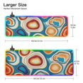 thumbnail image 3 of Colorful Abstract Circles RGB Gaming Mouse Pad Large Keyboard Mat Rubber Base 13 Light Modes, 3 of 6