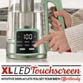 thumbnail image 5 of Gourmia Electric Kettle 1.7L with 6 Presets, Digital Display, and Tea Infuser, Green, 5 of 9