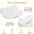 thumbnail image 2 of Jabonera de silicona, jabonera autodrenante, barra de cascada para ducha, bandeja para jabonera con drenaje, protector de jabón para accesorios de cocina y baño (blanco brillante, 2) brillar Electrónica, 2 of 5