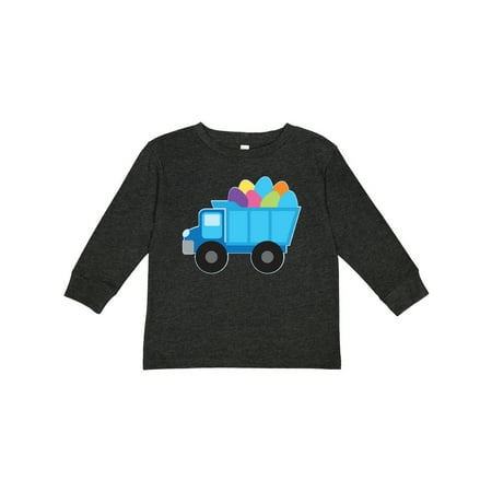 

Inktastic Easter Egg Truck Boys Gift Toddler Boy Girl Long Sleeve T-Shirt
