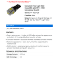 thumbnail image 2 of Instrument Panel Light Bulb - Compatible with 1971 - 1980 International Scout II - Dorman, 2 of 2