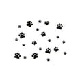 thumbnail image 2 of LINEL Black Vinyl Paw Print Decals Dog Cat Pawprints, 2 of 3