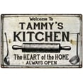 thumbnail image 1 of TAMMY'S Kitchen Farmhouse Sign 12 x 18 Matte Finish Metal 112180033078, 1 of 1