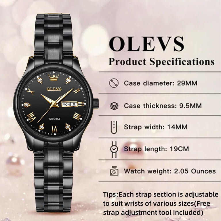 OLEVS Luxury Quartz Analog Women